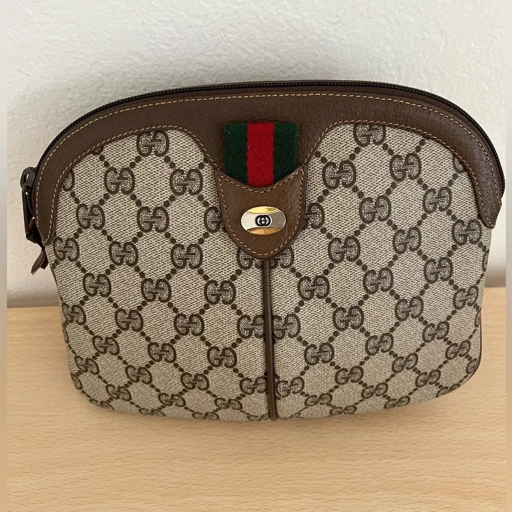 Gucci GG Supreme Ophidia Crossbody Clutch Vintage EUC Circa 1980 - Picture 4 of 17
